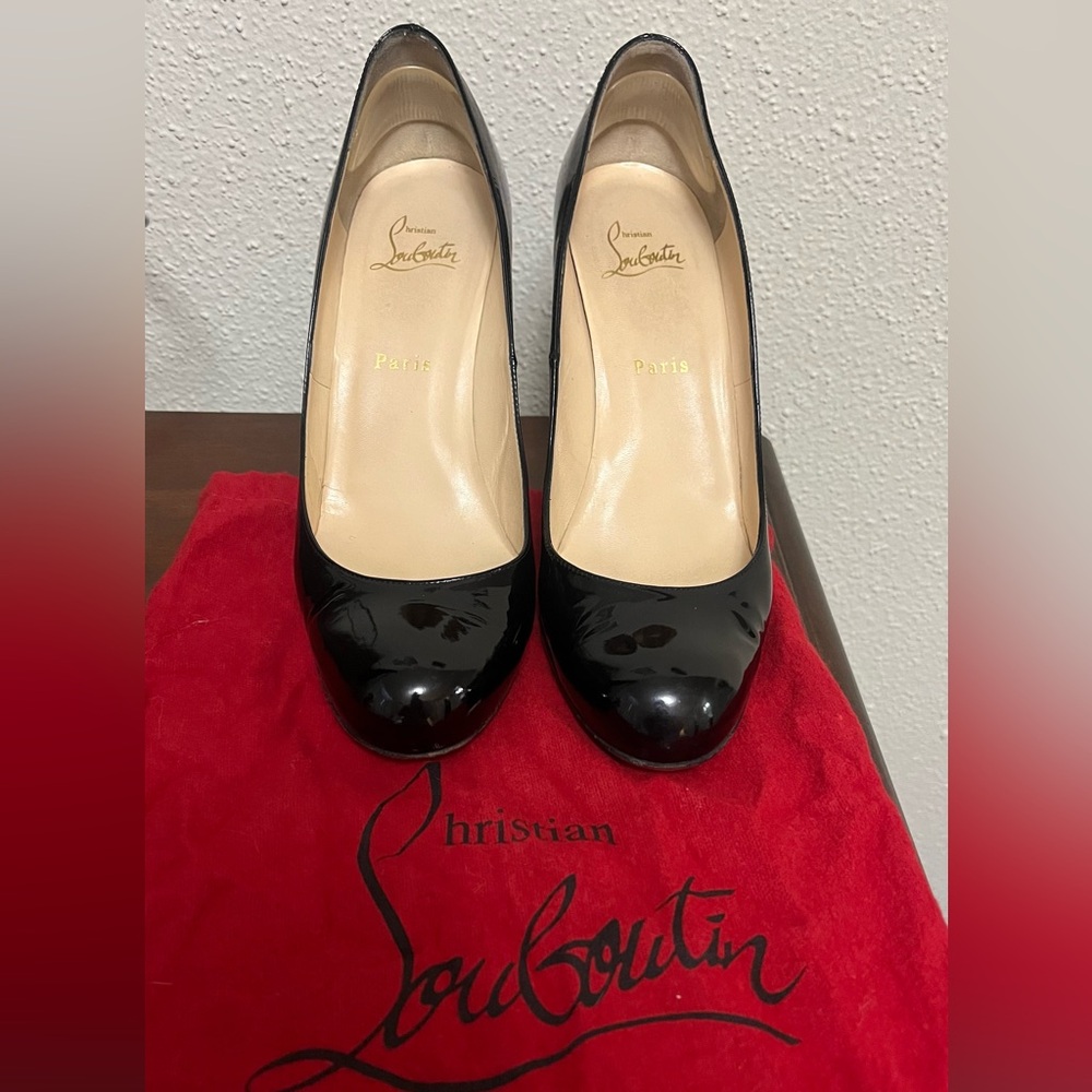 Christian Louboutins with dust bag. Worn twice and just not for me